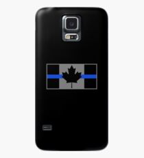 Dünne blaue Linie Kanada Flag Police Law Enforcement Hülle & Skin für Samsung Galaxy
