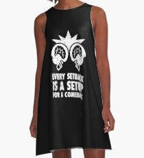 Football Get Well Gift Cracked Skull Concussion A-Line Dress