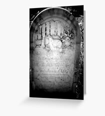 Headstone Greeting Card