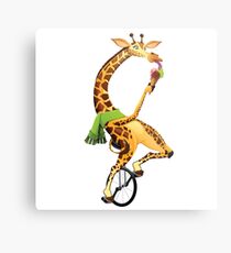 Funny giraffe Metal Print