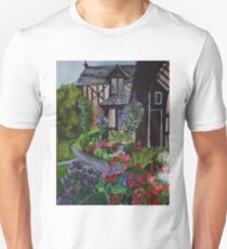 a country cottage garden Unisex T-Shirt