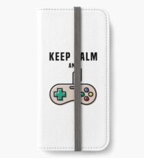 Keep Calm and Game iPhone Wallet/Case/Skin