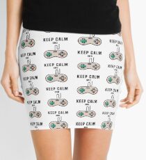 Keep Calm and Game Mini Skirt