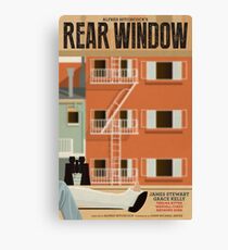 Rear Window alternative movie poster Canvas Print