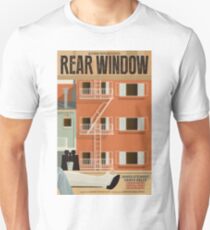 Alternatives Filmplakat des hinteren Fensters Slim Fit T-Shirt