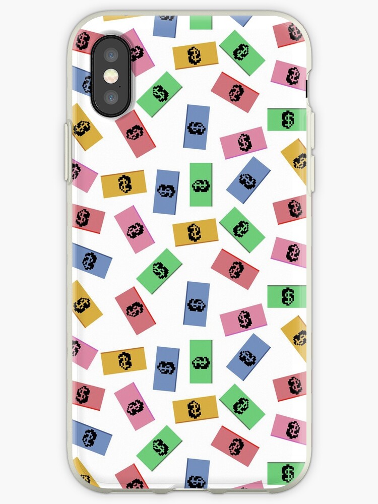 Cute Colorful Money Notes Pattern Wallpaper Iphone Cases Covers