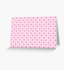 Pink bubble pattern Greeting Card