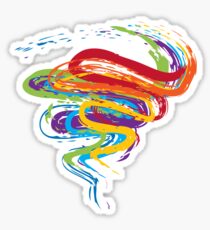 Grunge Rainbow 3 Sticker