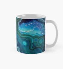 Hübsches aquamarines Aqua-Türkis-Geode-Kristall-Muster Tasse (Standard)