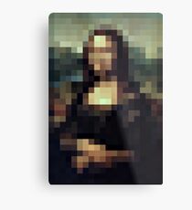 PIXEL CLASSIC - Mona Lisa Metal Print