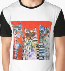 Safari Cats Graphic T-Shirt
