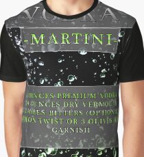 Vodka martini drink poster Graphic T-Shirt