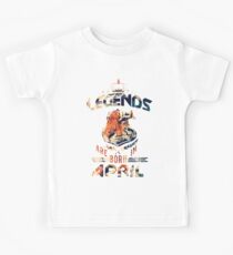LEGENDS are born in APRIL (Pop Art Tiger) Kids Tee