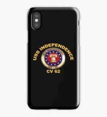USS Independence (CV/CVA-62) Crest for Dark Colors iPhone Case/Skin
