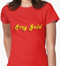 Stay Gold Women's Fitted T-Shirt