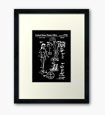 Barbie Doll Patent White Framed Print