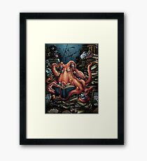 Großvater Octopus Gerahmtes Wandbild