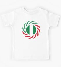 Nigerian American Multinational Patriot Flag Series Kids T-Shirt
