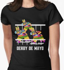 Derby De Mayo Pinata Jockeys T-Shirt Women's Fitted T-Shirt