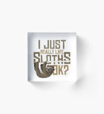 sloth Acrylic Block
