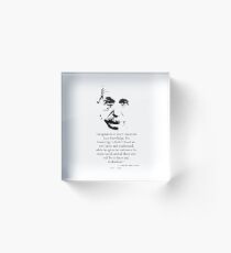 Bloque acrílico Albert Einstein Imagination