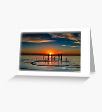 Port Willunga Sunset Greeting Card
