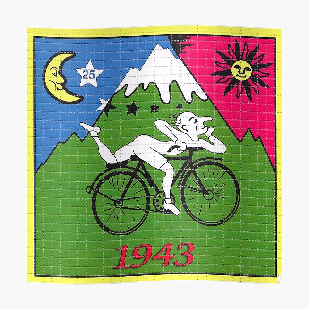 "LSD - Albert Hofmann - Bicycle Day" Poster By Eldar | Redbubble