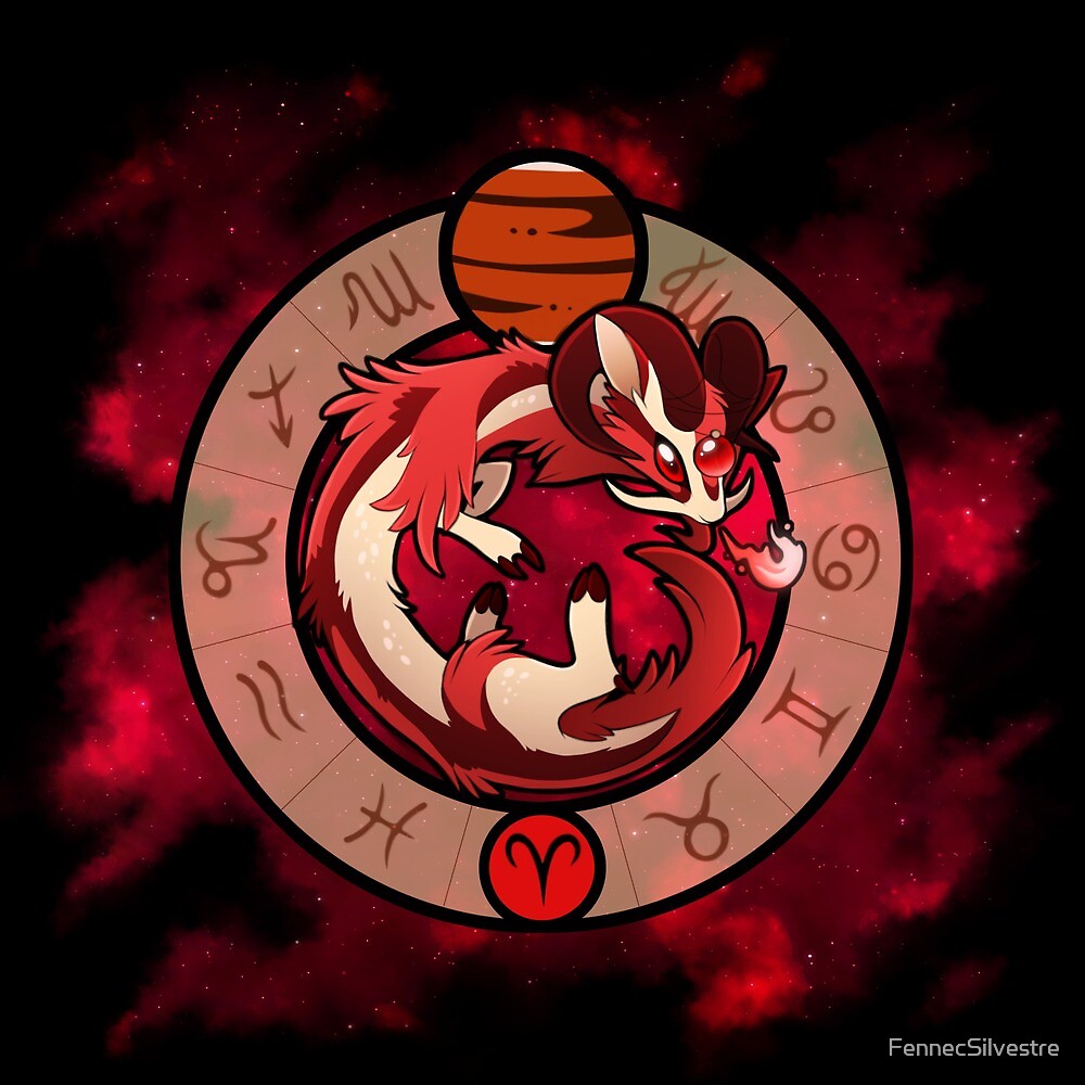 Zodiac Dragons Aries By Fennecsilvestre Redbubble 