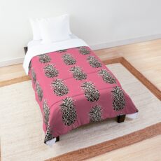 Rosa Ananas metallisch Tagesdecke