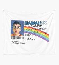 Mclovin Drivers License Wall Tapestry