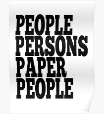 Paper Persons Paper People Poster