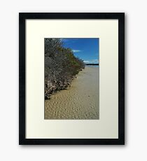 Tidal corregations Framed Print