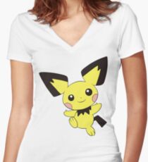 pichu Women's Fitted V-Neck T-Shirt