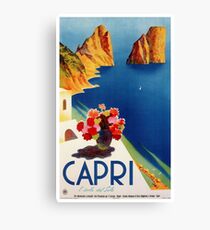 Vintage Capri ItalyTravel Canvas Print
