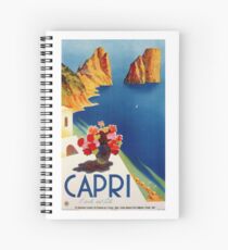 Vintage Capri ItalyTravel Spiral Notebook