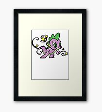 spike the dragon Framed Print