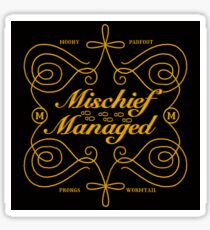 Mischief Managed Sticker