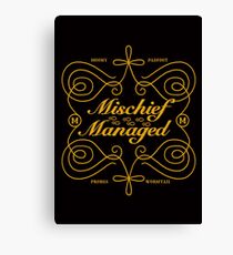 Mischief Managed Canvas Print