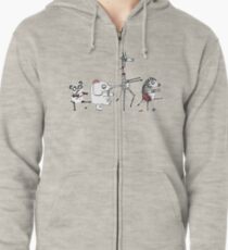 Zombie Zoo Zipped Hoodie