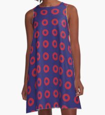 Vestido acampanado Phishman Red Donut