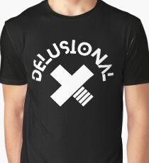 Delusional White Graphic T-Shirt