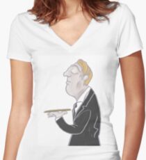 Jeeves Women's Fitted V-Neck T-Shirt