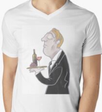 Jeeves and wine Men's V-Neck T-Shirt