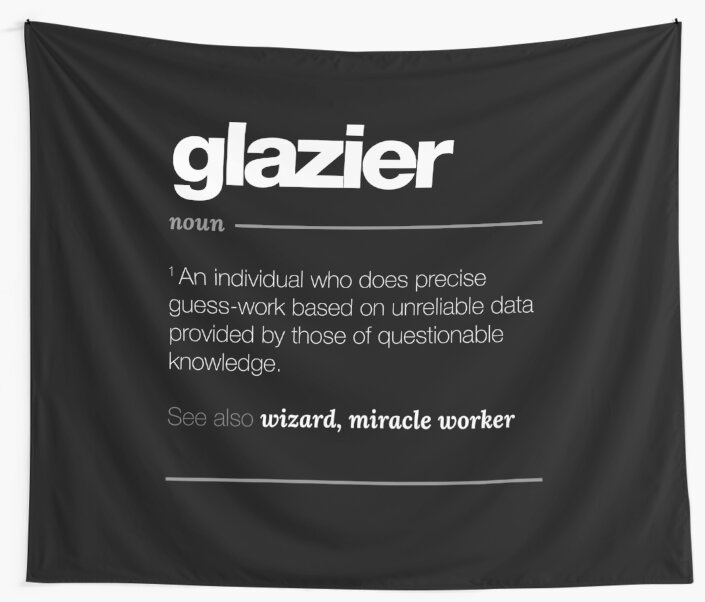 Glazier Definition Gift Funny Job Quote Tee Wall Tapestries By
