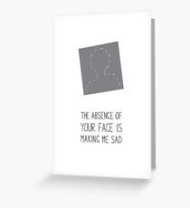 Missing Persons Greeting Card