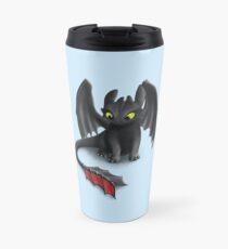 Toothless, Night Fury Inspired Dragon. Travel Mug