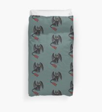 Toothless, Night Fury Inspired Dragon. Duvet Cover