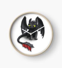 Toothless, Night Fury Inspired Dragon. Clock