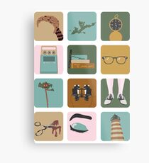 Moonrise Kingdom Icons Metal Print