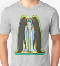 Kissing penguins Unisex T-Shirt
